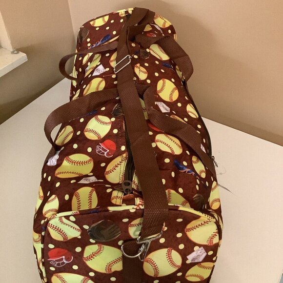 Softball Printed Oversized Duffel Gym. New With Tags - Picture 3 of 7